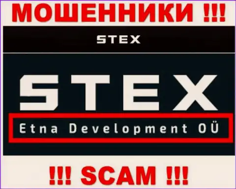 На web-сервисе Стекс Ком говорится, что Etna Development OÜ - это их юридическое лицо, но это не обозначает, что они добросовестные
