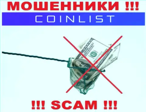 Невозможно вывести средства с дилинговой компании CoinList Co, в связи с чем ни рубля дополнительно вводить не советуем