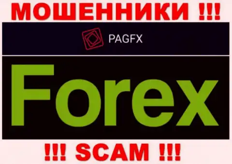 PagFX обворовывают неопытных людей, орудуя в направлении Forex