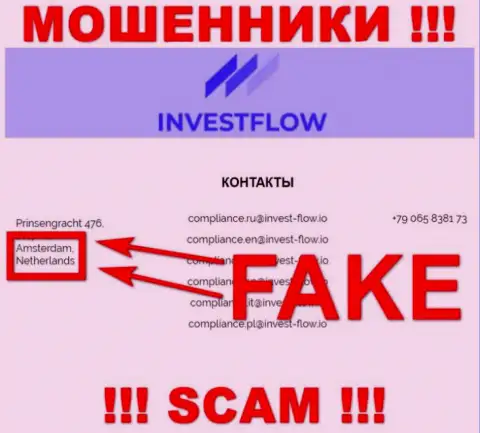 Мошенники Инвест-Флов ни за что не покажут достоверную инфу об своей юрисдикции, на web-сайте - липа