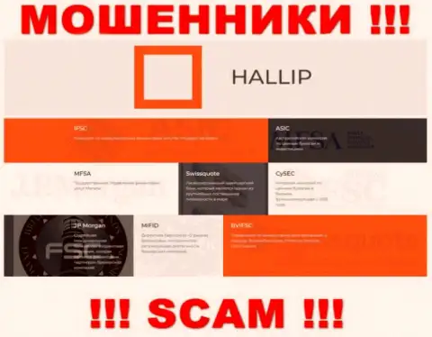 У организации Hallip имеется лицензия от мошеннического регулирующего органа - MFSA