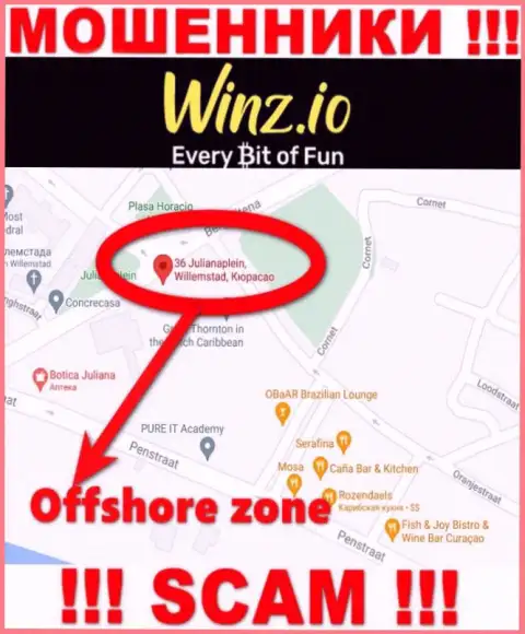 Winz имеют оффшорную регистрацию: Curaçao - осторожно, мошенники