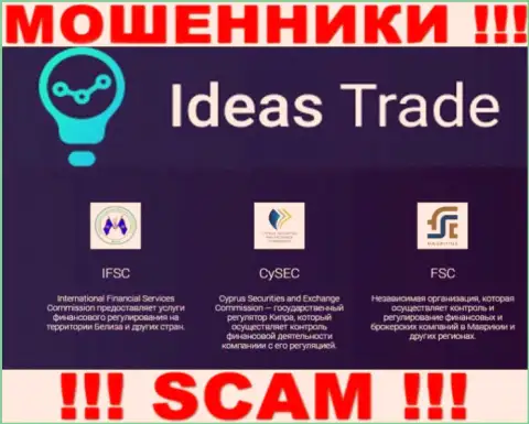 Противоправные уловки Ideas Trade покрывает жульнический регулятор: IFSC