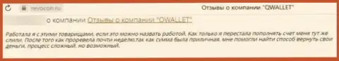 Отзыв из первых рук лоха, который на своей шкуре испытал кидалово со стороны компании КуВаллет Ко