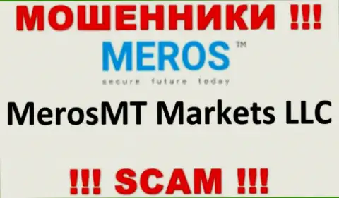Организация, которая владеет мошенниками Мерос ТМ - это MerosMT Markets LLC