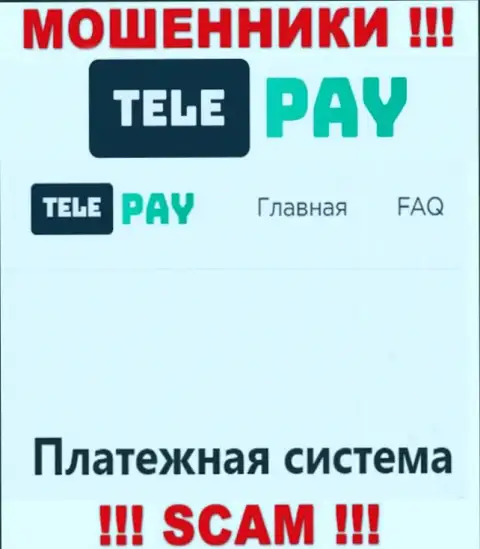 Основная деятельность Tele-Pay Pw - это Платежная система, будьте очень внимательны, работают противоправно