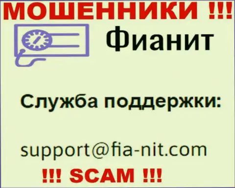 На сайте шулеров FiaNit приведен их e-mail, но писать письмо не торопитесь