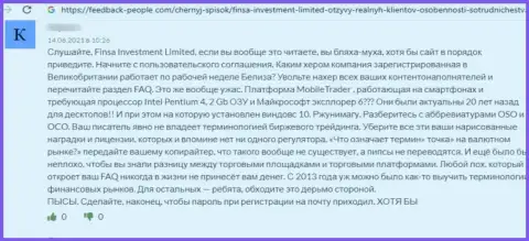 Создатель отзыва заявляет, что FinsaInvestmentLimited Com - это ОБМАНЩИКИ !!! Связываться с которыми не стоит