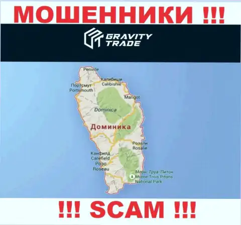 Gravity-Trade Com безнаказанно дурачат людей, т.к. зарегистрированы на территории Commonwealth of Dominica