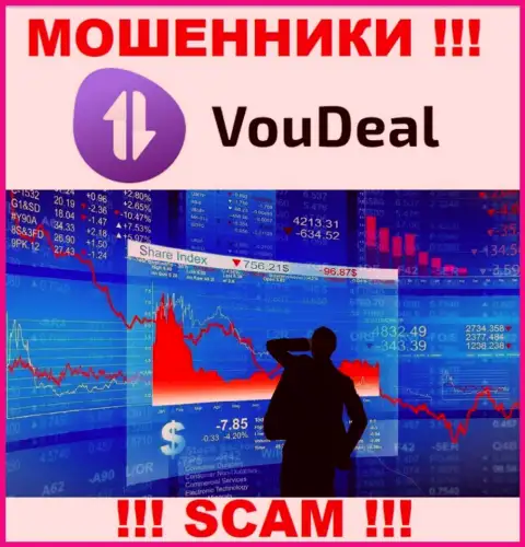Работая совместно с VouDeal, можете потерять вложенные деньги, так как их Брокер - обман