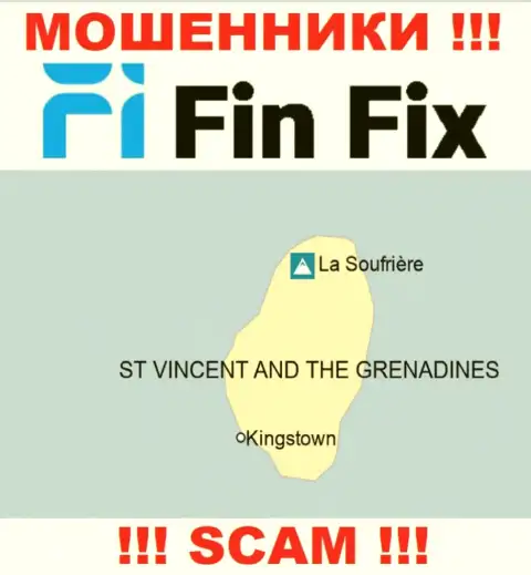 FinFix расположились на территории St. Vincent and the Grenadines и беспрепятственно отжимают денежные вложения