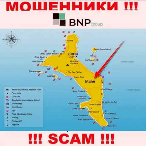 BNPLtd Net пустили свои корни на территории - Mahe, Seychelles, избегайте совместной работы с ними