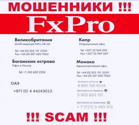 Будьте крайне бдительны, Вас могут обмануть мошенники из FxPro, которые звонят с разных номеров телефонов