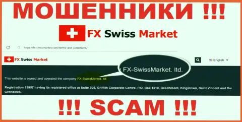 Инфа об юридическом лице кидал FX SwissMarket